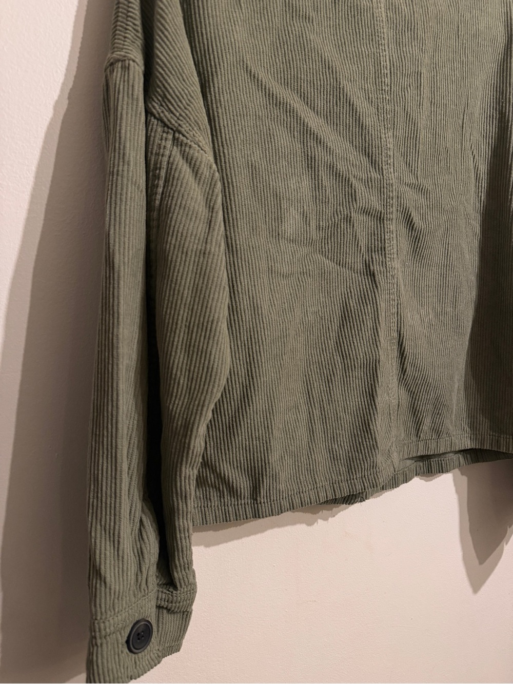 Zara Olive Green Corduroy Jacket - Picture 6 of 8